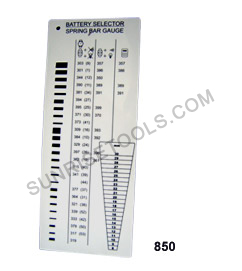 Battery Selection Chart Plastic